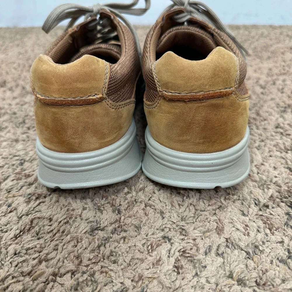 Clarks Collection Mens 12 M Tan Nubuck Mesh Moc Toe Boat Shoes 261486517110